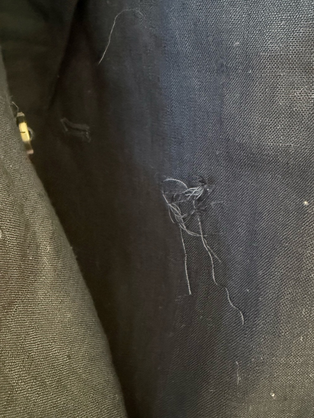 NEW Quince Womens 100% European Linen Relaxed Double-Breasted Blazer XL Flaw - Picture 5 of 11